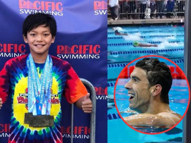 Thể thao - Ngỡ ngàng: Cậu bé 10 tuổi phá kỷ lục bơi 23 năm của Michael Phelps