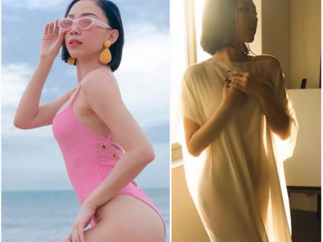 Tóc Tiên "chán" hở bạo với bikini chuyển sang mặc mong manh như sương