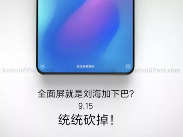 Lộ Xiaomi Mi MIX 3 viền quá mỏng, ra mắt vào tháng sau