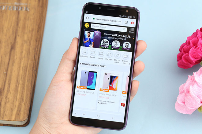 Tím lavender - Sắc màu độc quyền của Samsung Galaxy J6 64GB tại Vuivui.com - 3