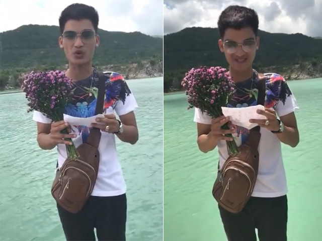 Bạn trẻ - Cuộc sống - Clip tỏ tình siêu lầy của "thánh troll" khiến dân mạng mê tít