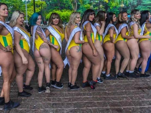 Người mẫu - Hoa hậu - Hoa hậu Siêu vòng 3 Brazil 2018 làm náo loạn đường phố