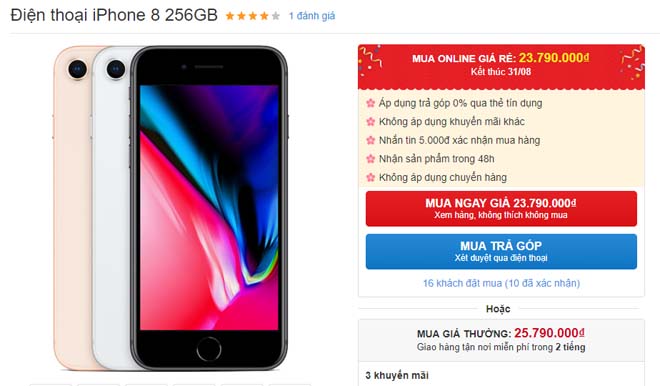 iPhone 8 chính hãng giảm giá sốc 2 triệu đồng tại Việt Nam - 2