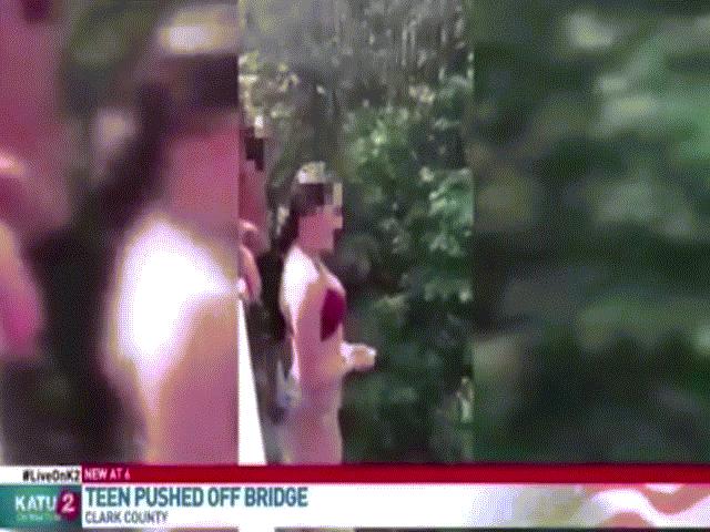 Video: Cô gái Mỹ mặc bikini bị bạn đẩy từ cầu cao 18m xuống thác nước