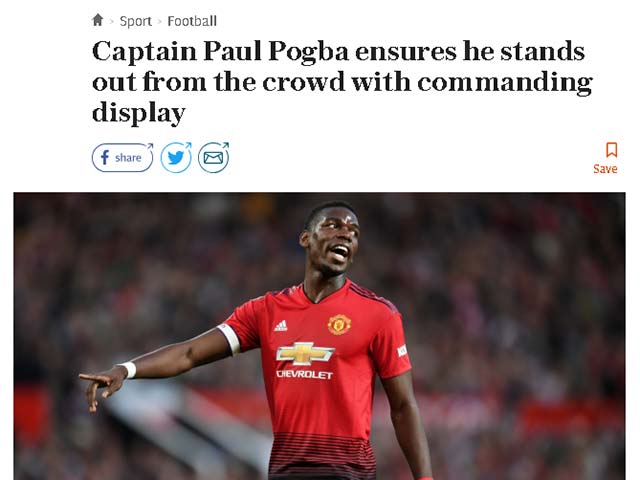 MU ra quân như ý: Báo Anh cực lực khen Pogba, Fred có biệt danh mới