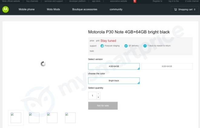 Lộ diện Motorola P30, P30 Note và P30 Play - 3