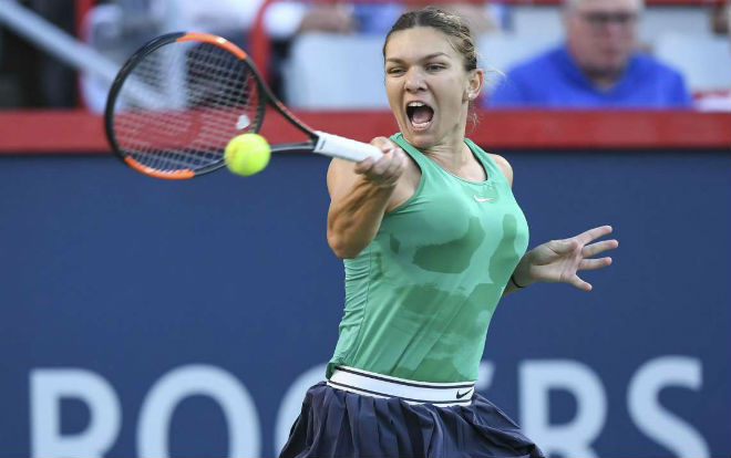 Halep - Stephens: Siêu kịch tính &#34;đấu súng&#34;, vỡ òa đăng quang (Chung kết Rogers Cup) - 1