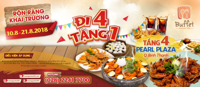 Ưu đãi bất ngờ - khai trương lẩu và buffet Hoàng Yến tại Pearl Plaza - 1