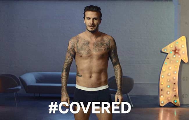 Beckham không phải duy nhất trường hợp dùng tiểu xảo để có body đẹp khi lên hình quảng cáo nội y.