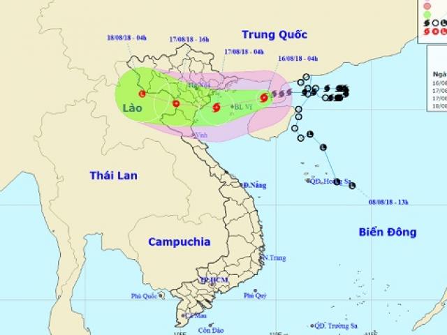 Bão số 4 cách Móng Cái hơn 200km, miền Bắc bắt đầu mưa lớn