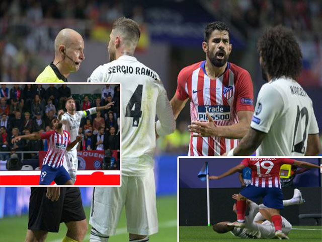 ”Đại ca” Ramos chơi xấu Costa như Salah: Đụng ”bạc già”, ăn no đòn thù