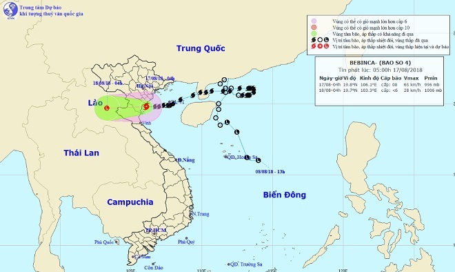 Bão số 4 đổ bộ, vịnh Bắc Bộ sóng biển cao 4 mét - 1