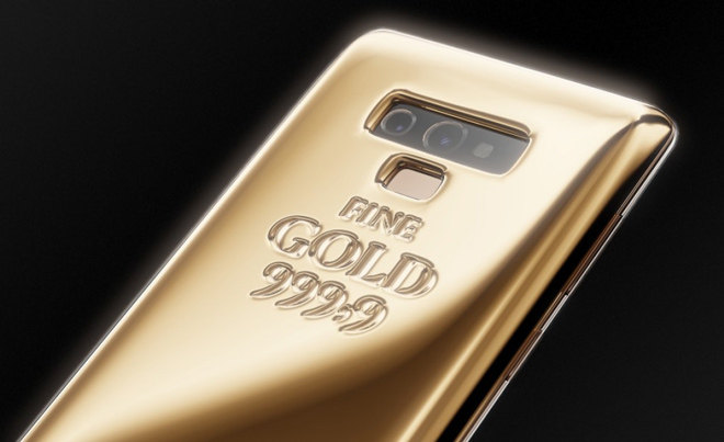 Ngắm Galaxy Note 9 “khoác” 1kg vàng ở mặt lưng - 1