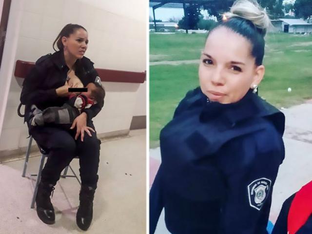 Thấy bác sĩ quá bận, nữ cảnh sát Argentina cởi áo làm điều bất ngờ
