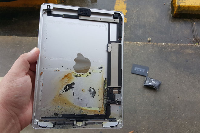 NÓNG: Pin iPad suýt nổ tung tại Apple Store, buộc sơ tán khẩn cấp - 1