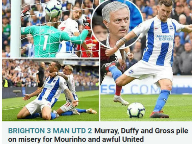 Bóng đá - MU thua sốc tý hon: Báo chí Anh ngã ngửa, mỉa mai "đặc sản" Mourinho