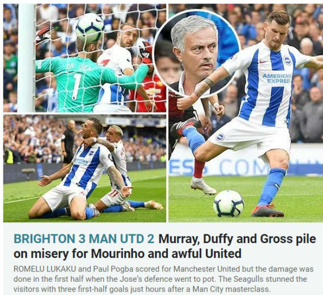 MU thua sốc tý hon: Báo chí Anh ngã ngửa, mỉa mai &#34;đặc sản&#34; Mourinho - 1