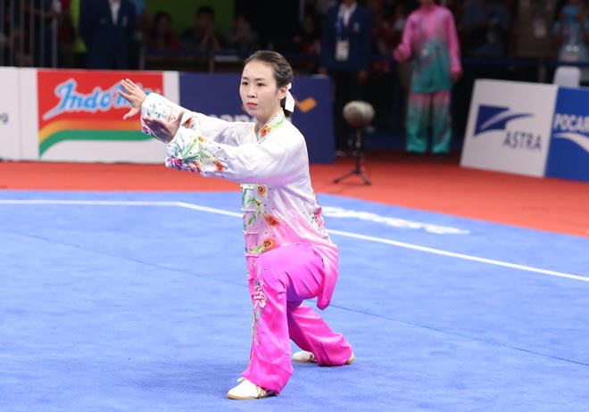 ASIAD: Người đẹp wushu múa kiếm, Khánh Ly trượt huy chương tiếc nuối - 1