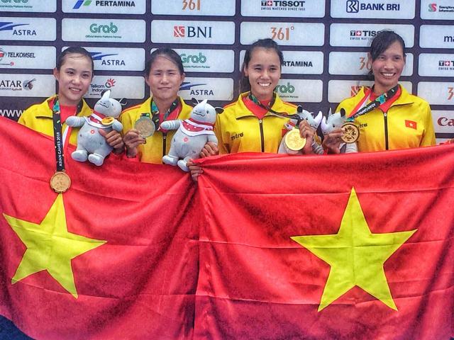 Thể thao - Trực tiếp đoàn Việt Nam dự ASIAD ngày 23/8: Chấn động, Rowing nữ giành HCV đầu tiên