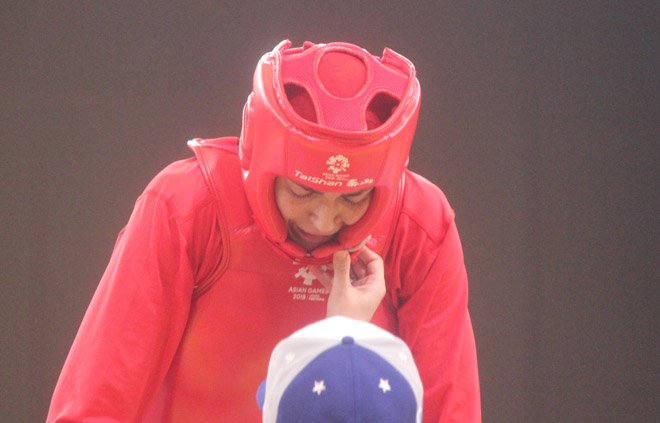 Wushu Trung Quốc càn quét HCV ASIAD, nữ võ sỹ Iran bật khóc - 4