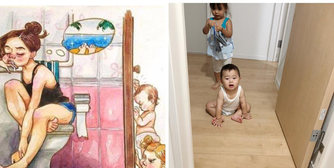 Những bà mẹ “siêu nhân” một nách 2 con vẫn cân tất việc nhà - 2