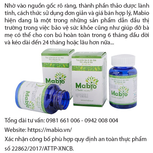 Đánh giá chất lượng viên uống lợi sữa Mabio 2018 - 5