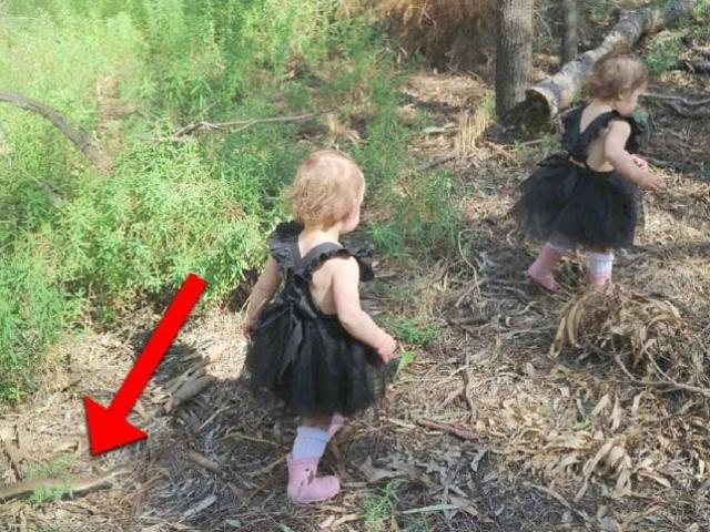 Úc: Xem lại ảnh, rủn người thấy ”tử thần” theo sát hai con gái