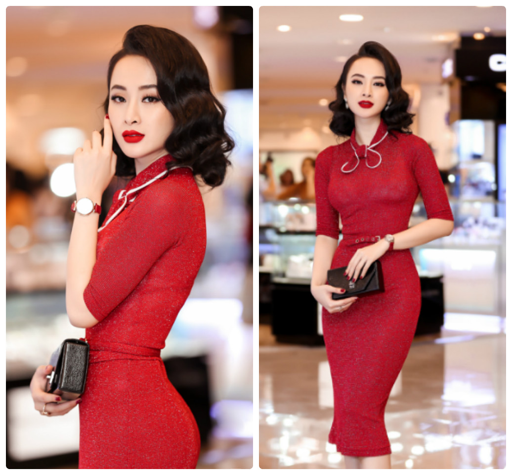 Angela Phương Trinh nổi bật với đầm ôm đỏ rực khoe đường cong hút mắt - 6