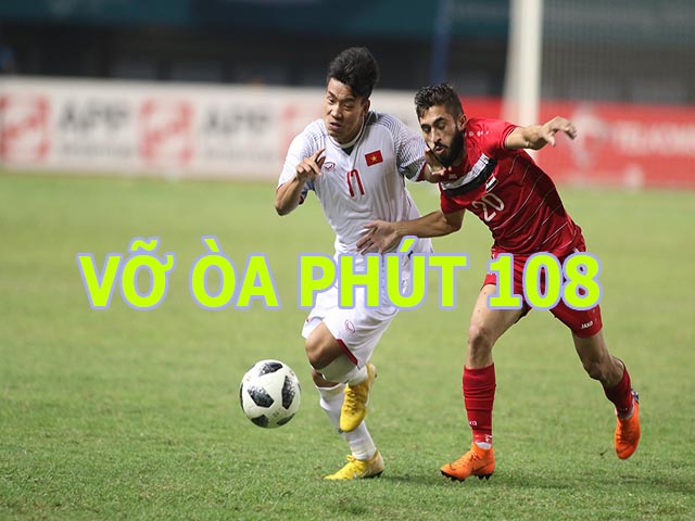 Bóng đá - Nghẹt thở U23 Việt Nam - U23 Syria: Quang Hải đổ máu, đối thủ chơi rắn