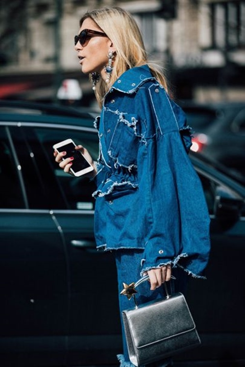 Học mỹ nhân thế giới mặc denim cả bộ đẹp nghẹn lời - 11