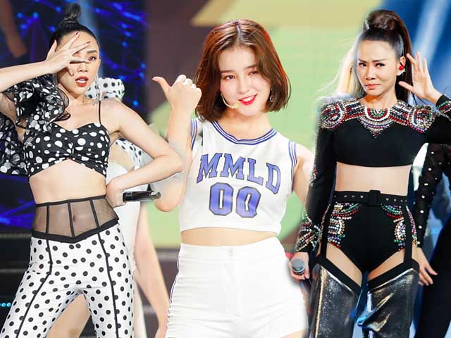 Ca nhạc - MTV - Tóc Tiên, Thu Minh mặc gợi cảm đọ sắc “thiên thần lai” 18 tuổi xứ Hàn