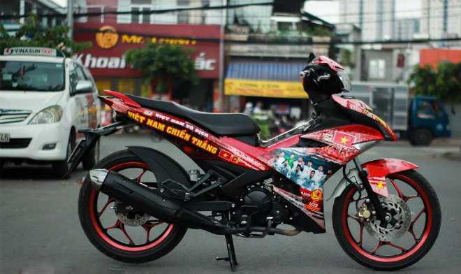 Ngắm tuyệt phẩm Yamaha Exciter của chàng trai “cuồng” U23 Việt Nam - 1