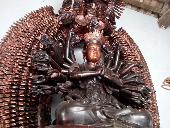 Hai lần bị trộm, tượng Phật cổ được tìm thấy ngoạn mục - 1