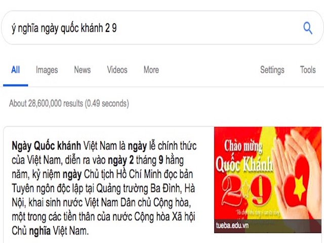 Công nghệ thông tin - Dân mạng tìm kiếm những gì về "ngày Quốc khánh 2/9" trên Google?