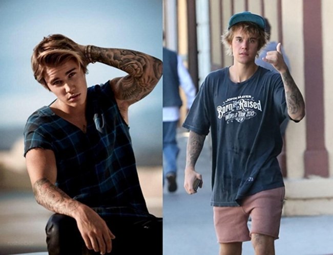 Từ hình ảnh 'soái ca vạn người mê', ở thời điểm hiện tại, Justin Bieber khiến fan hoảng hốt với nhan sắc tuột dốc cùng phong cách ăn mặc luộm thuộm chẳng khác người vô gia cư.