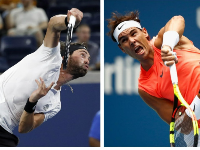 Clip hot US Open: Đối thủ quá lỳ lợm, Nadal toát mồ hôi