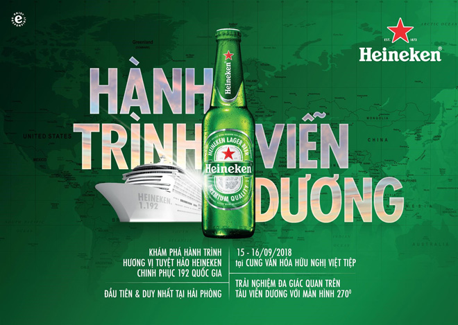 Lần đầu tiên và duy nhất tại Hải Phòng, khám phá hương vị Heineken trên chuyến tàu qua 192 quốc gia - 1