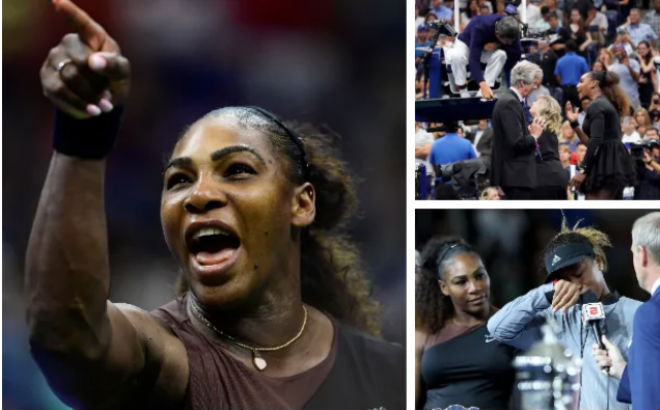 Serena ăn phạt hy hữu chung kết US Open, gọi trọng tài là “kẻ cắp” - 1