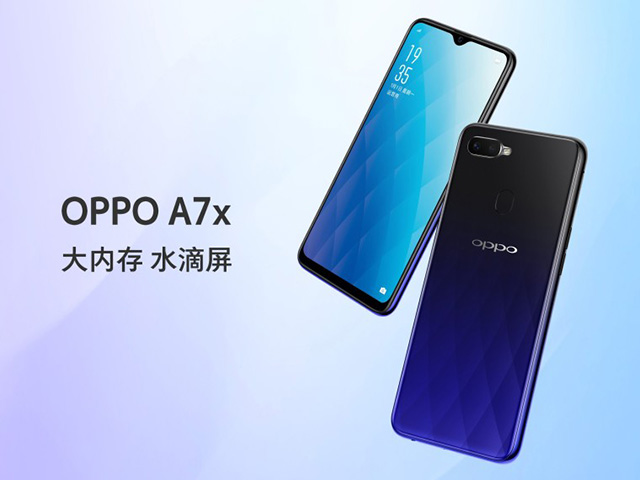 Oppo A7x - phiên bản cải tiến của Oppo F9 ra mắt tại Trung Quốc