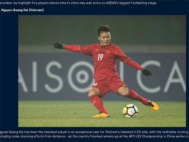 Bóng đá - Quang Hải kèo trái như "cây đũa thần" lọt top 5 SAO sáng nhất AFF Cup