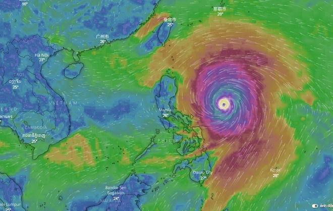 Kịch bản nguy hiểm khi siêu bão MANGKHUT đổ bộ vịnh Bắc Bộ - 1