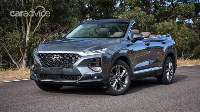 Hyundai SantaFe 2019 mui trần lộ ảnh chạy thử tại Úc - 11