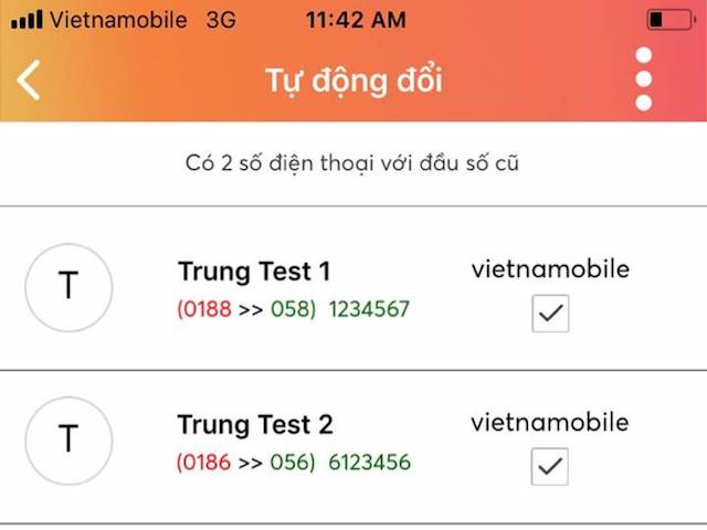 Thêm một nhà mạng công bố ứng dụng chuyển SĐT 11 số trong danh bạ thành 10 số