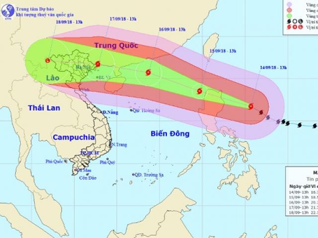 Chịu ảnh hưởng trực tiếp của siêu bão MANGKHUT, Hà Nội ra công điện khẩn
