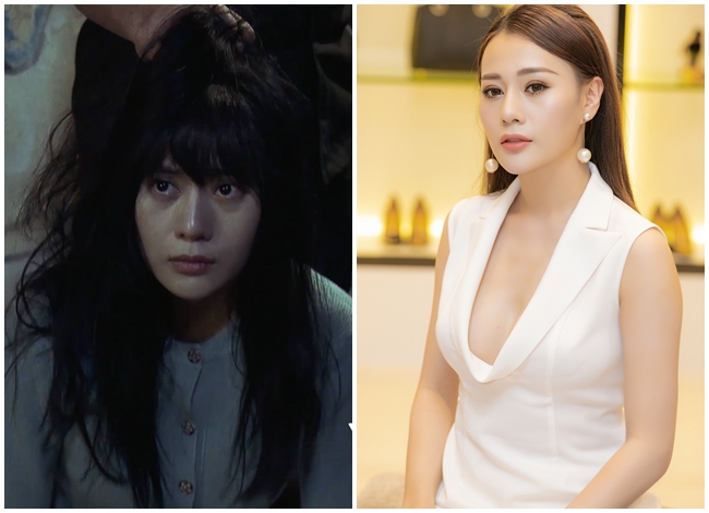 Khác với hình ảnh kín đáo, thường xuyên bị "ăn hành" bầm dập trong phim, Phương Oanh ngoài đời gây thương nhớ với vẻ ngoài sexy.