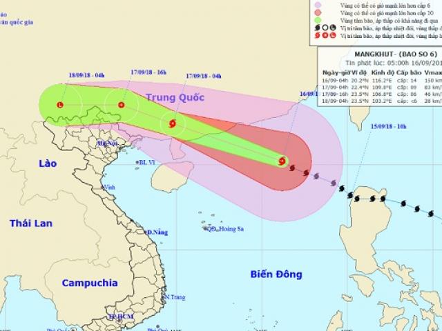 Tin tức trong ngày - Bão MANGKHUT giật cấp 17 áp sát Trung Quốc, miền Bắc sắp mưa lớn