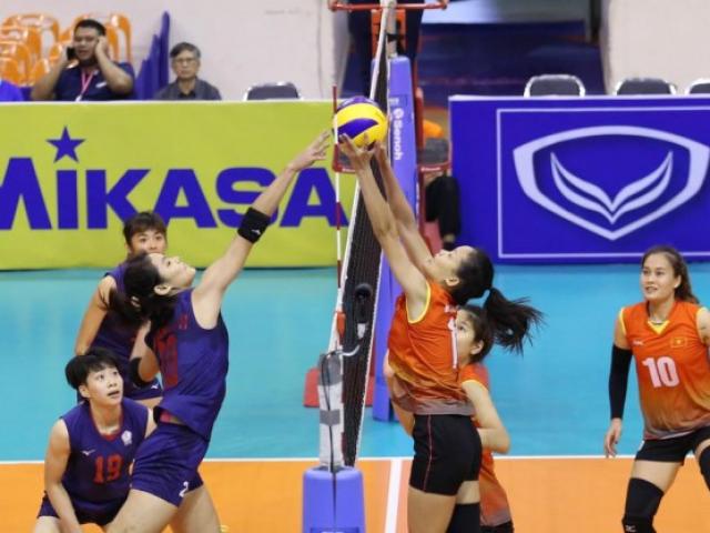 Asiad 2018 - Vỡ òa: Bóng chuyền nữ Việt Nam ngược dòng Đài Loan (T.Q) ở cúp châu Á