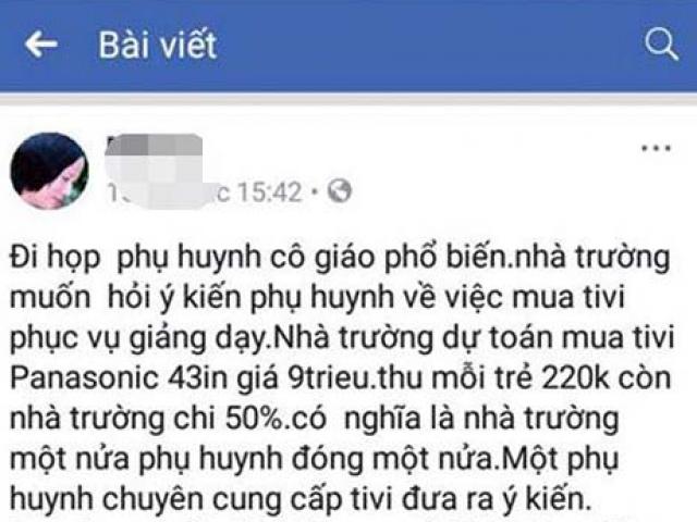 Giáo dục - du học - Công an thông tin lý do mời 2 phụ huynh lên làm việc vì chuyện viết facebook