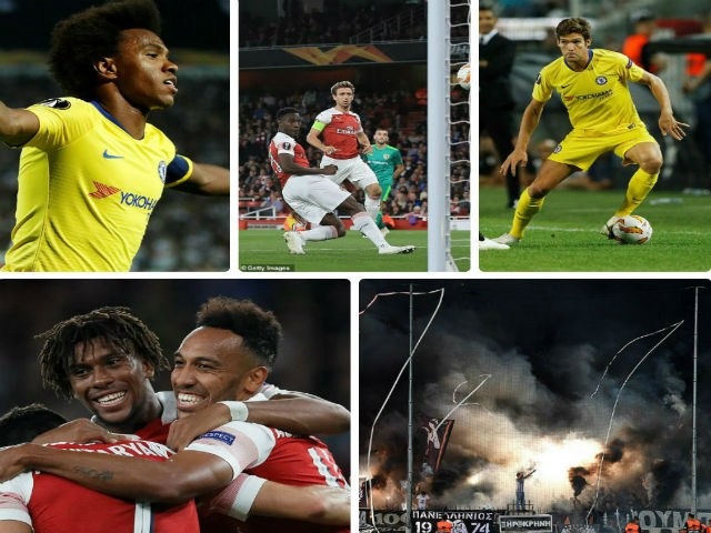 Bóng đá - Europa League: Chelsea vượt "chảo lửa", Arsenal bắn phá tưng bừng