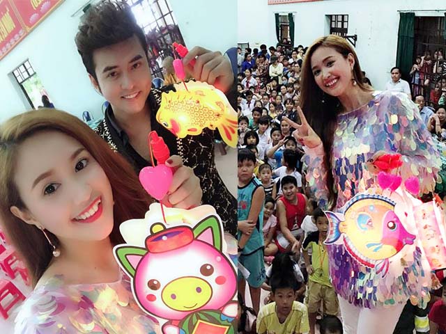 Phim - Sao phim "Gạo nếp, gạo tẻ" vui Trung thu cùng 400 trẻ em nghèo